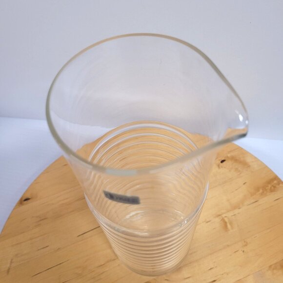 Schott Zwiesel Circolo Pitcher Decanter Germany Ribbed Clear Glass 10 1/4'' - Picture 6 of 6